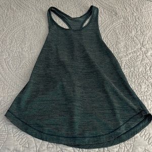 Lululemon Racerback Sculpt Tank Green Blue Multi